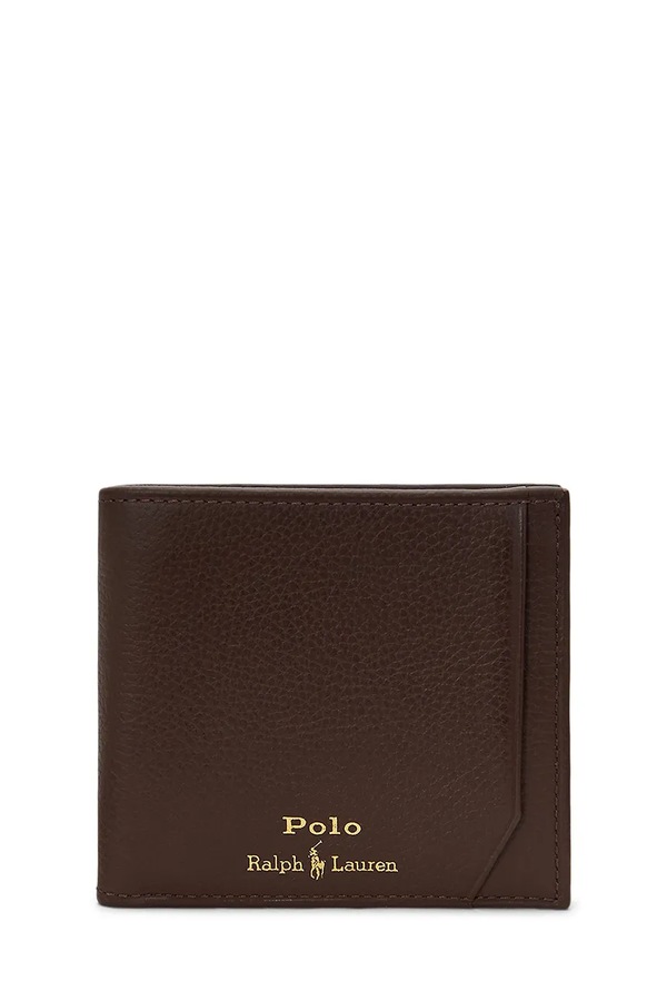 Гаманець чоловічий шкіряний Polo Ralph Lauren колір коричневий