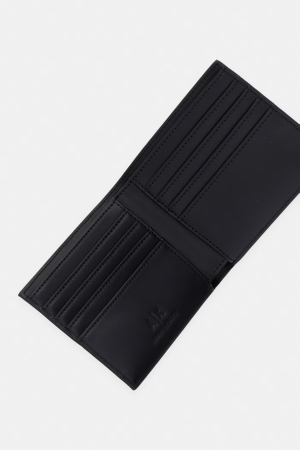 Гаманець чоловічий Armani Exchange колір чорний фото 2