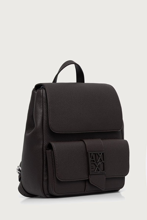 Чоловічий рюкзак жіночий зі штучної шкіри Armani Exchange колір коричневий
