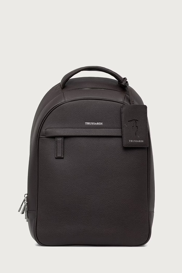 Рюкзак чоловічий шкіряний Trussardi колір коричневий