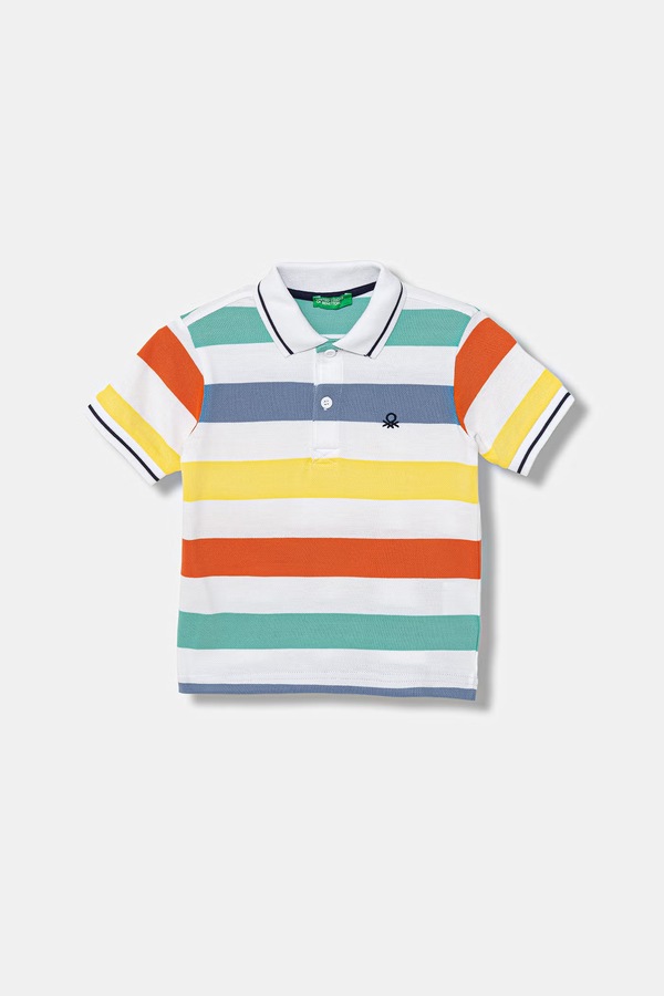 Поло дитяче бавовняне United Colors of Benetton колір барвистий