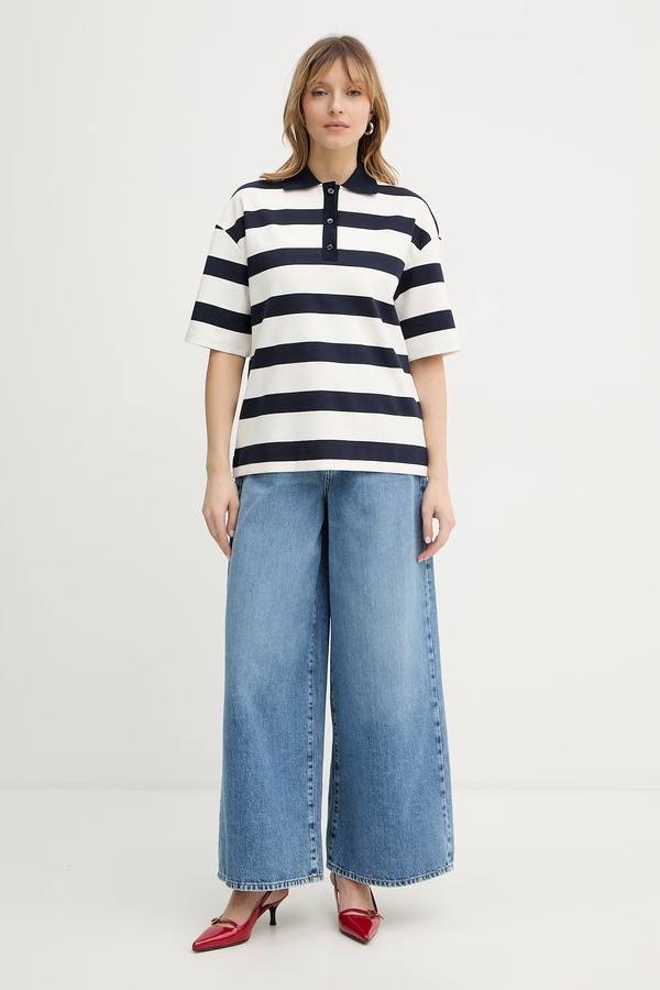 Поло MM by Max Mara MM by MaxMara ABETAIA колір синій