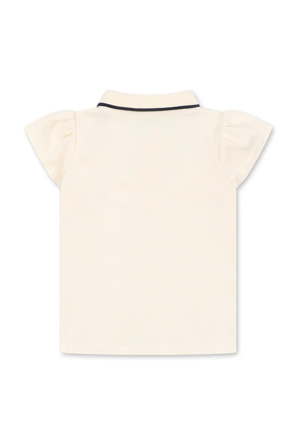 Поло дитяче Konges Sløjd FLORITA POLO SHIRT OCS колір бежевий фото 2