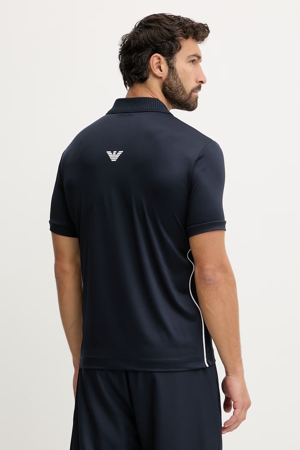 Поло EA7 Emporio Armani колір синій фото 3