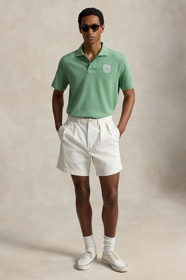Поло чоловіче бавовняне Polo Ralph Lauren Wimbledon колір зелений фото 2