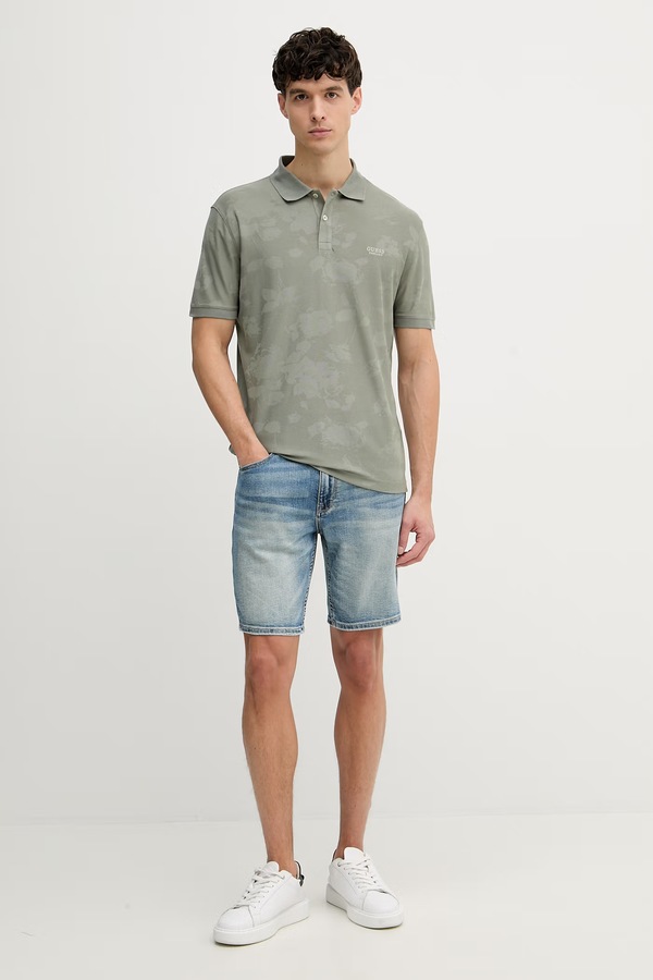 Поло чоловіче Guess колір зелений