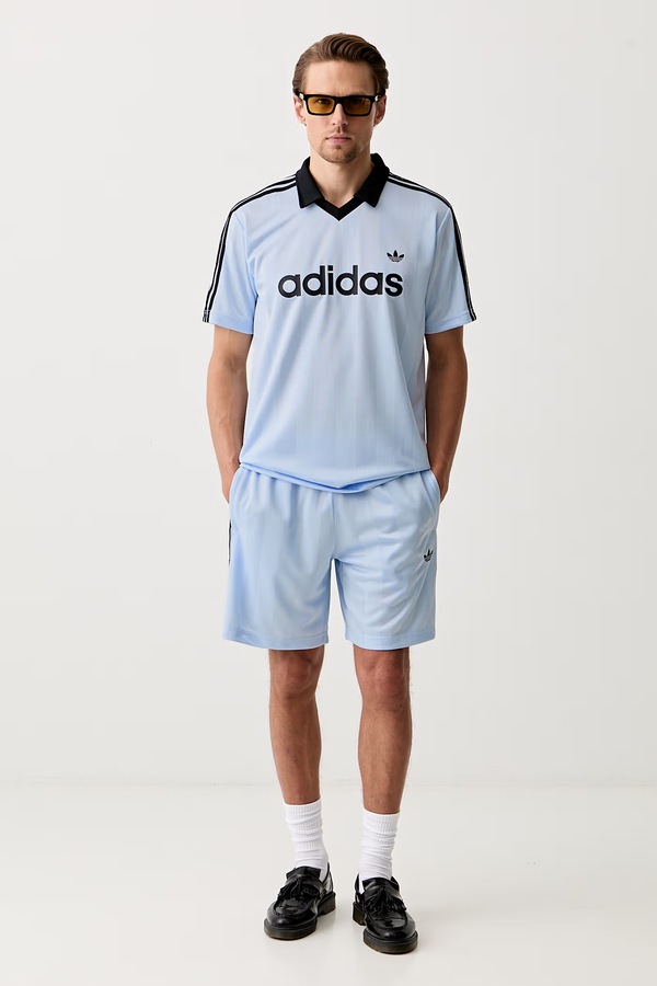 Поло чоловіче adidas Originals колір блакитний