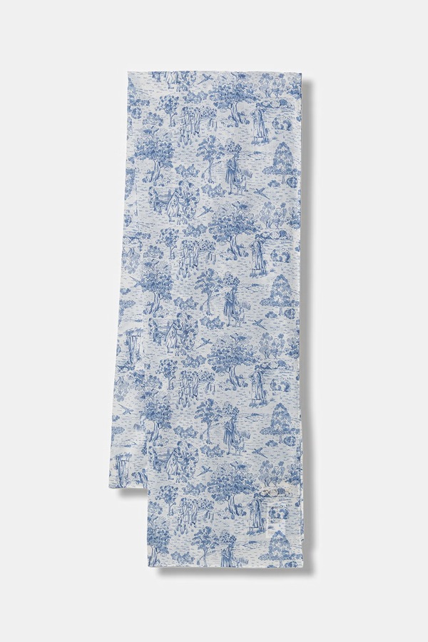 Шаль жіноча бавовняна Barbour Wisteria колір блакитний