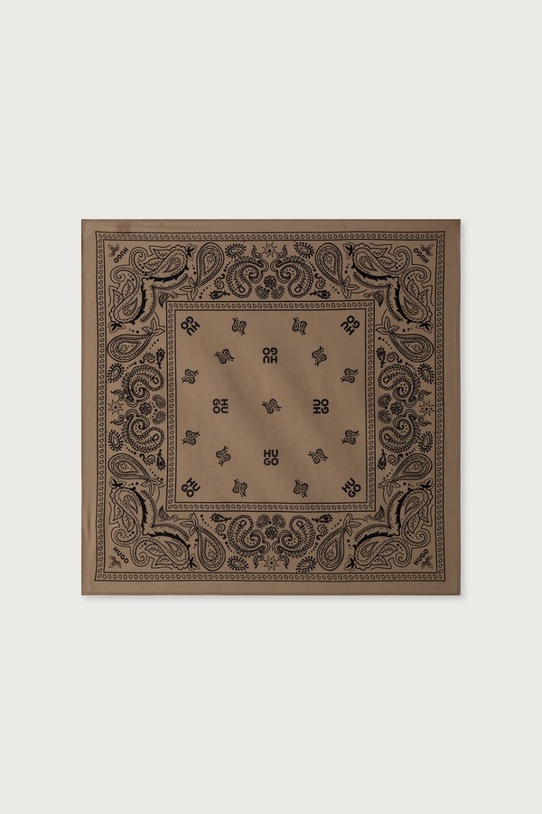 Платок на шею мужская хлопковая HUGO 2Bandana_pack_M цвет бежевый фото 2