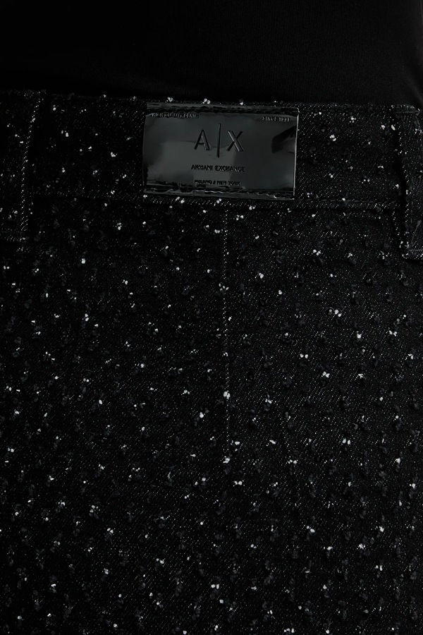 Спідниця Armani Exchange колір чорний фото 4