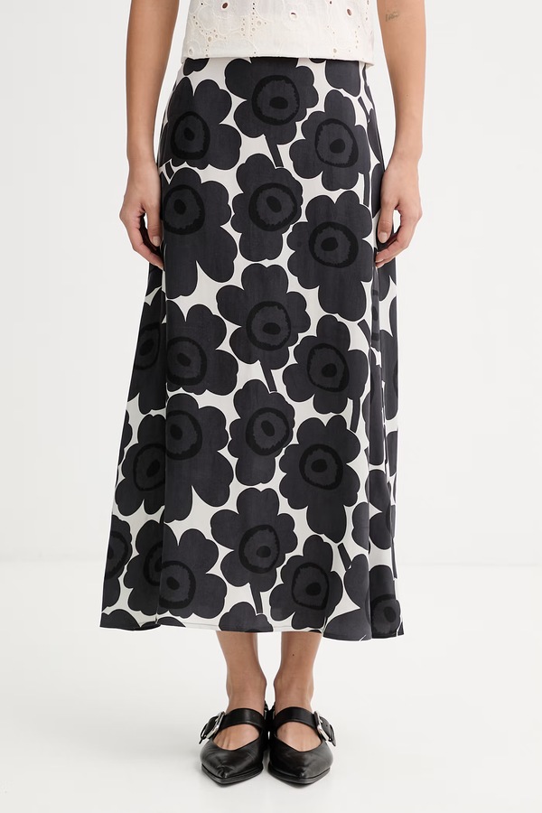 Спідниця з ліоцелем Marimekko колір чорний
