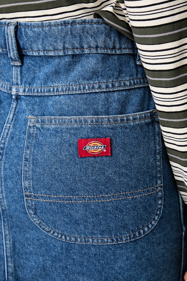 Спідниця джинсова Dickies колір блакитний фото 4