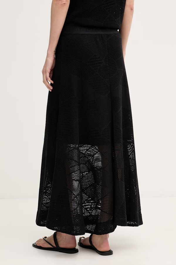 Спідниця ажурна DKNY колір чорний фото 2
