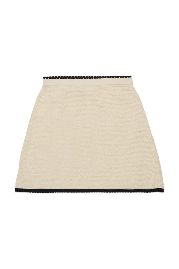 Спідниця бавовняна Marni MG177F SKIRT колір бежевий