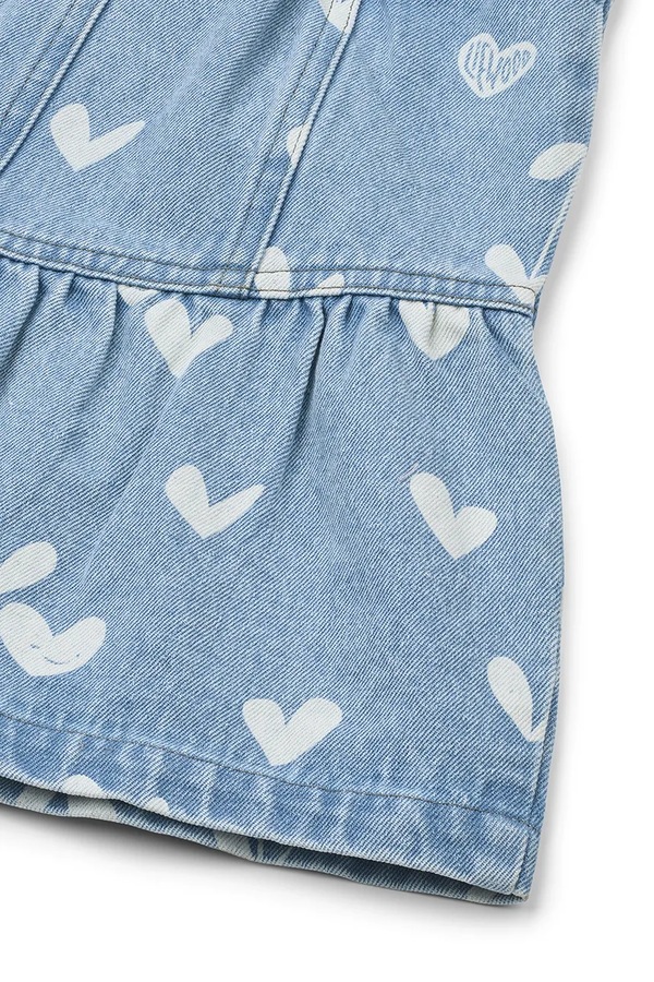 Юбка Liewood Dayla Printed Denim Skirt цвет голубой фото 2