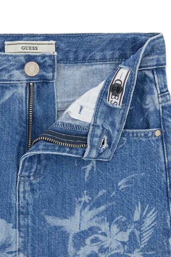 Спідниця джинсова Guess колір блакитний фото 3