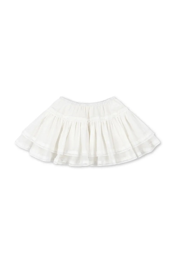 Юбка хлопковая Konges Sløjd MORA SKIRT GOTS цвет белый