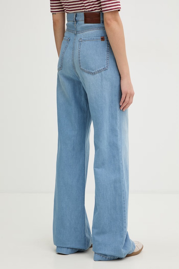 Джинси wide leg жіночі Weekend Max Mara LATINO колір блакитний фото 2