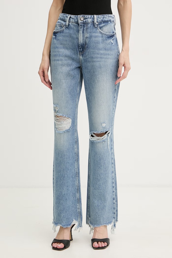 Джинсы straight женские Guess цвет голубой