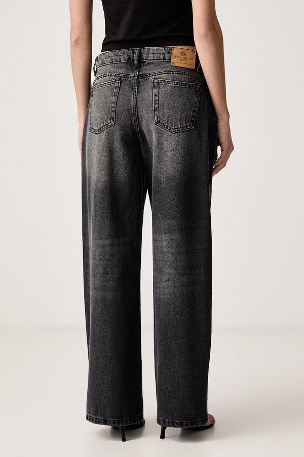 Джинси wide leg жіночі Juicy Couture Diamante колір сірий фото 3