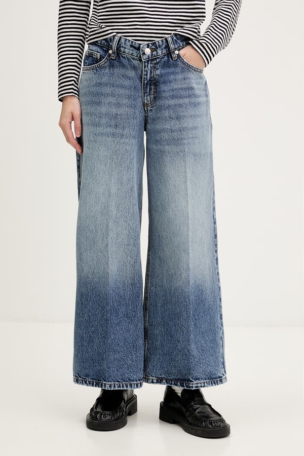 Джинсы wide leg женские HUGO Geredith_1 цвет голубой