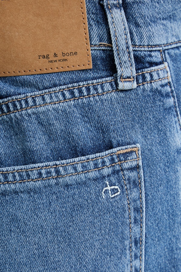 Джинси wide leg жіночі rag & bone колір блакитний фото 4