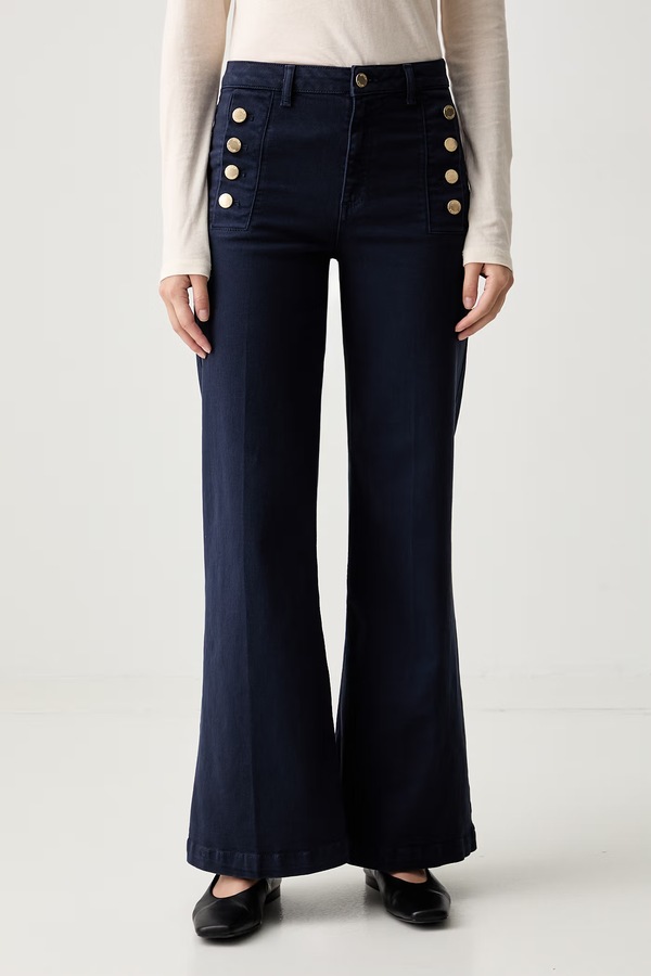 Джинси wide leg жіночі ViCOLO колір блакитний