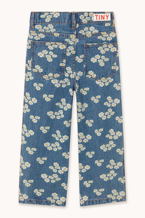 Дитячі джинси Tinycottons BLOSSOMS DENIM JEANS колір барвистий фото 2