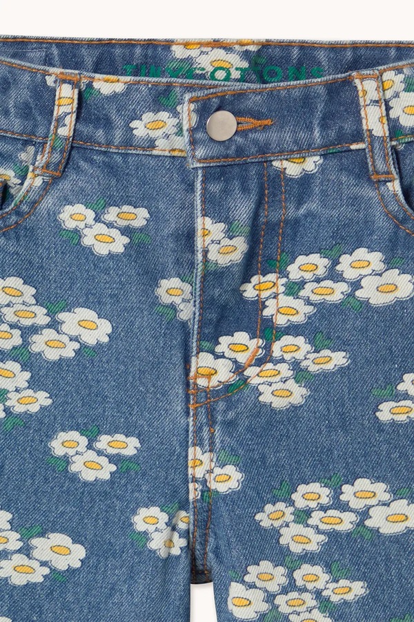 Дитячі джинси Tinycottons BLOSSOMS DENIM JEANS колір барвистий фото 3
