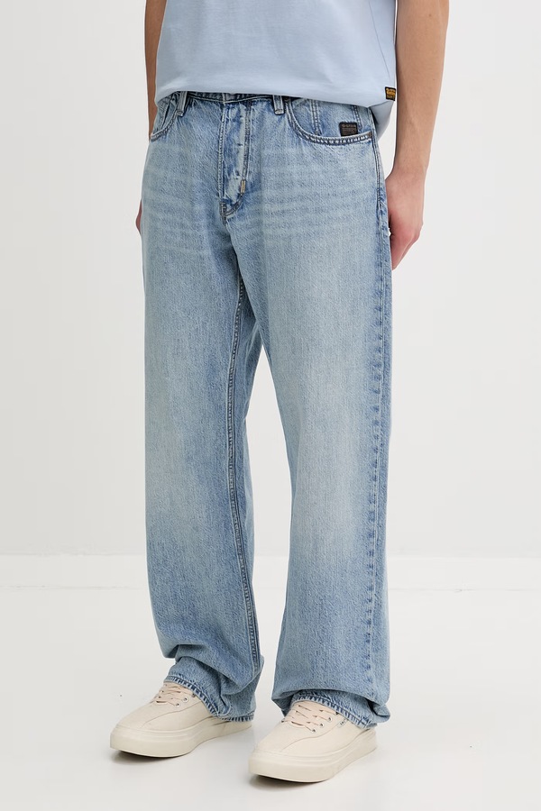 Джинси relaxed fit чоловічі G-Star Deeggie Relaxed Straight колір блакитний