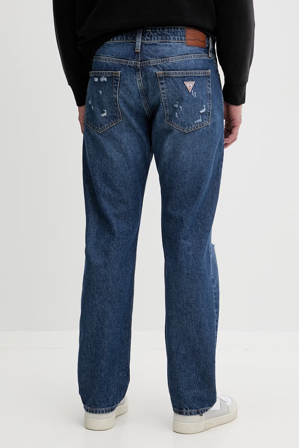 Джинсы straight мужские Guess Jeans цвет темно-синий фото 2