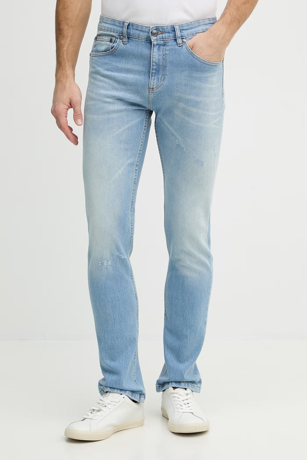 Джинси slim fit чоловічі Just Cavalli колір блакитний
