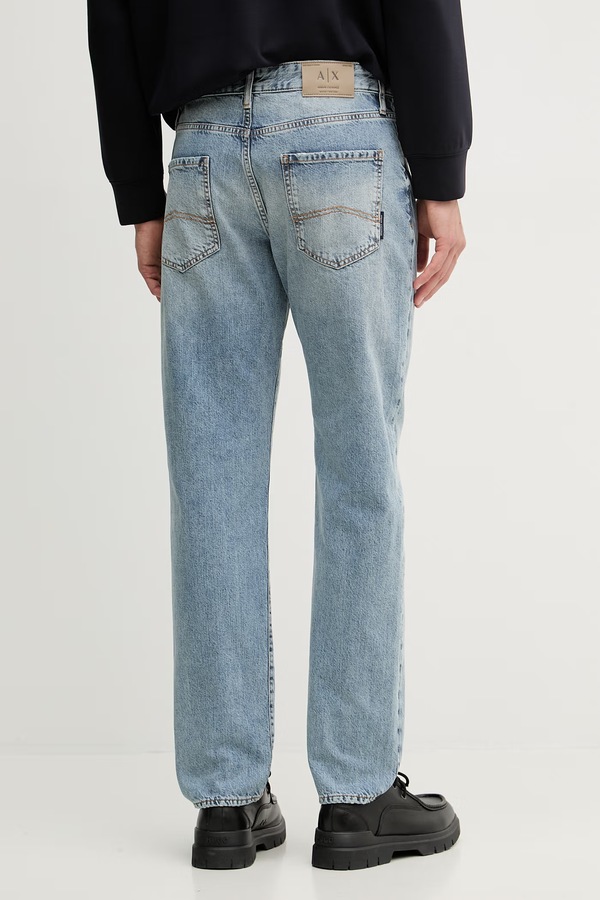 Джинсы straight мужские Armani Exchange цвет голубой фото 2