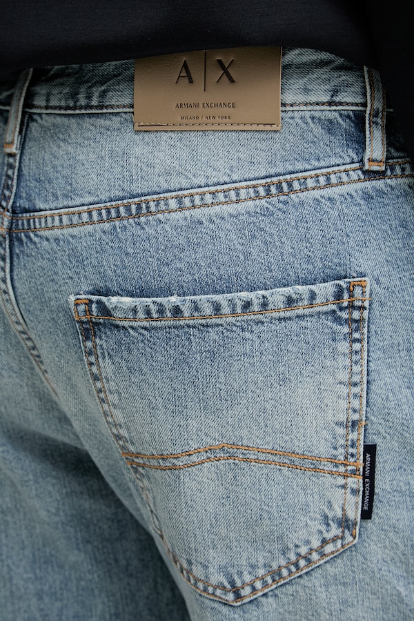 Джинси straight чоловічі Armani Exchange колір блакитний фото 4