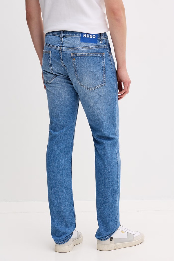 Джинси slim fit чоловічі HUGO Blue Ash колір блакитний фото 2
