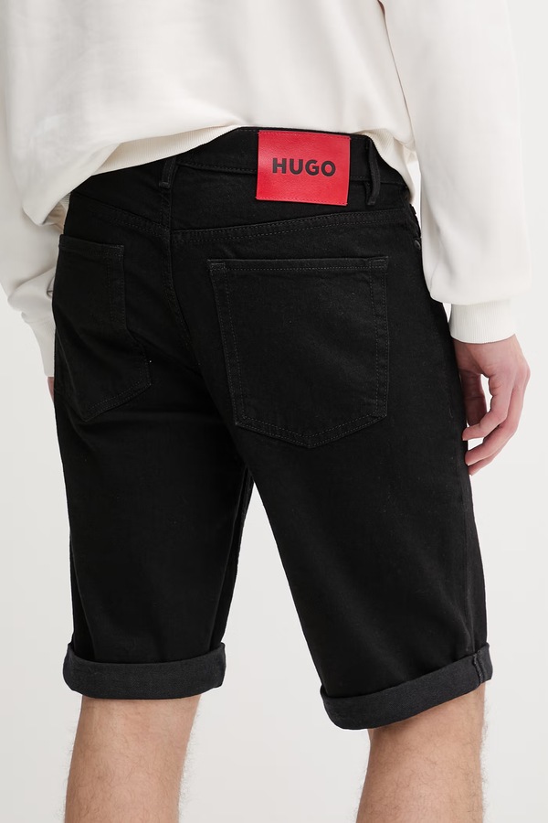 Шорти чоловічі джинсові HUGO 634/S колір чорний фото 2