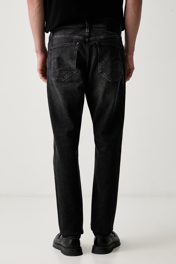 Джинси slim fit чоловічі G-Star 3301 Slim колір чорний фото 2