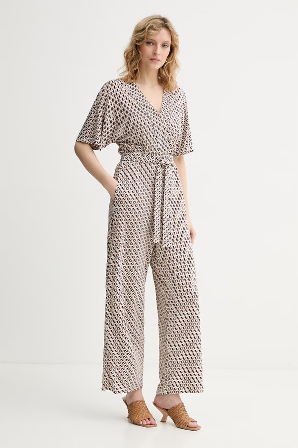 Комбінезон-палаццо жіночий віскозний Max Mara Beachwear EGREGE колір коричневий