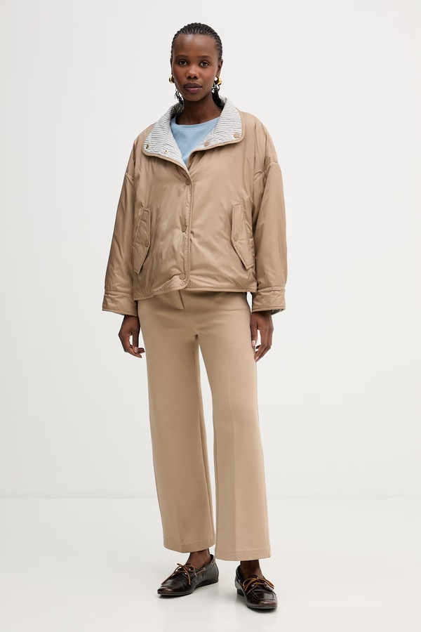 Штани Weekend Max Mara ABANO колір коричневий