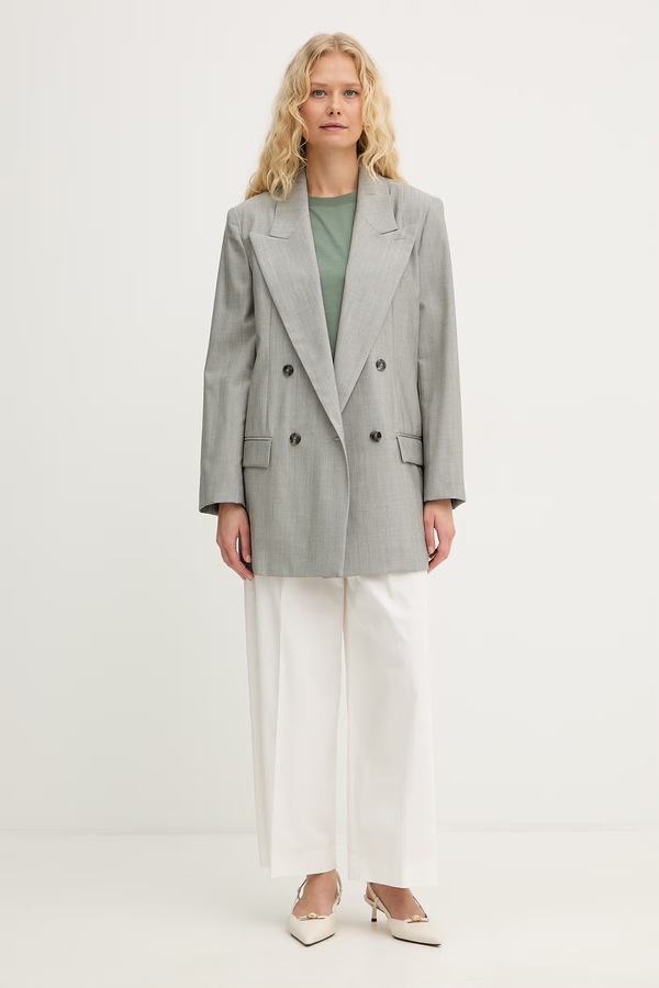Брюки женские хлопковые с эластаном Weekend Max Mara BELLICO цвет белый