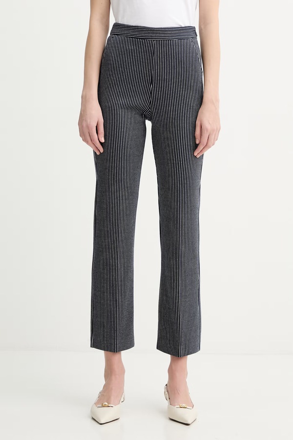 Штани MM by Max Mara MM by MaxMara ORTENSIA колір синій