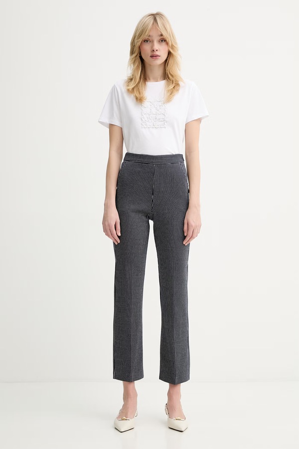 Штани MM by Max Mara MM by MaxMara ORTENSIA колір синій