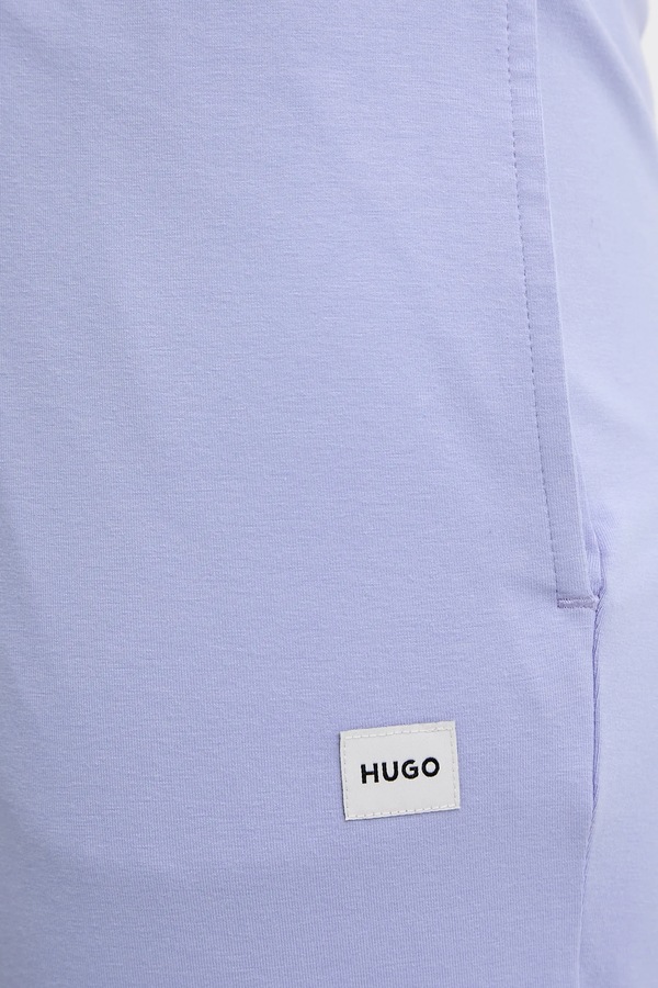 Спортивні штани жіночі з модалем HUGO SIGNATURE_PANT колір фіолетовий фото 4