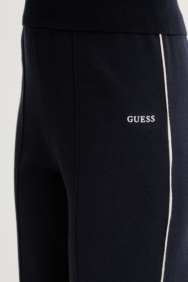 Спортивні штани жіночі з віскозою Guess LAURENE колір темно-синій фото 4