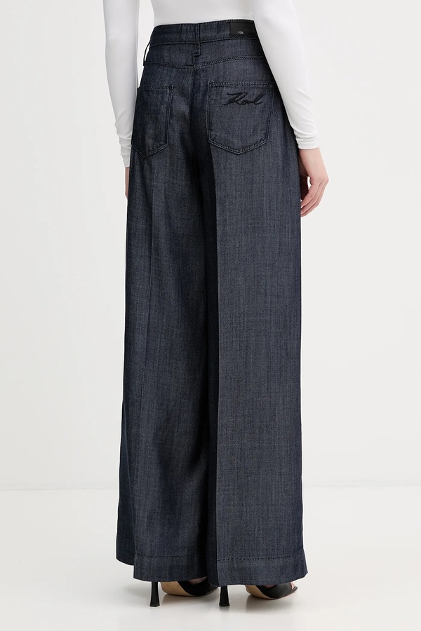 Штани Karl Lagerfeld FLUID DENIM колір синій фото 2