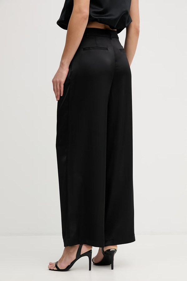 Штани прямі жіночі DKNY колір чорний фото 2