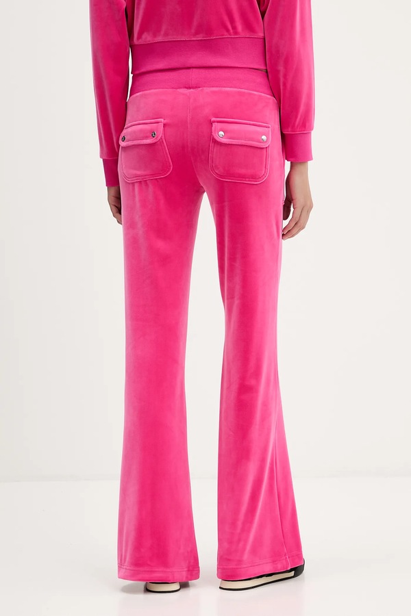 Спортивные велюровые брюки Juicy Couture Layla цвет розовый фото 2