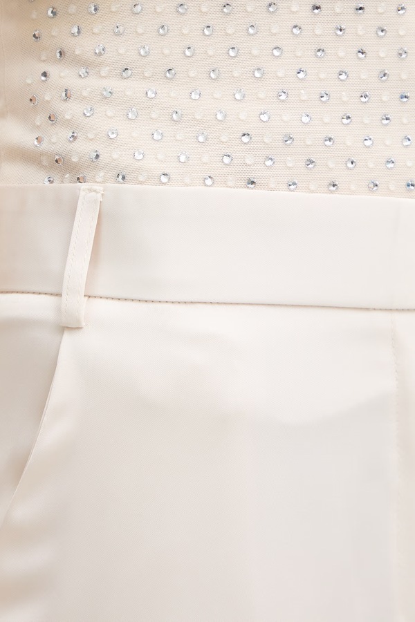 Штани жіночі Simona Corsellini колір бежевий фото 4