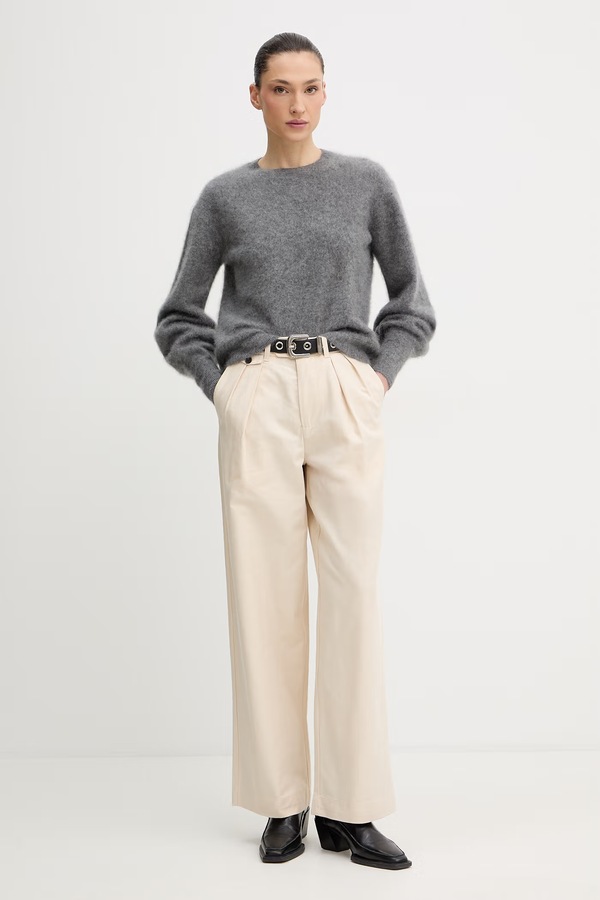 Штани AllSaints CONWAY колір білий
