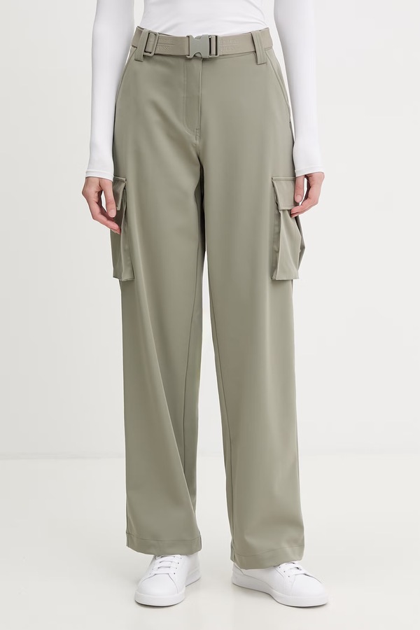 Брюки cargo женские Guess NORTH SAILS цвет зеленый